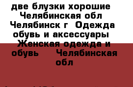 две блузки хорошие - Челябинская обл., Челябинск г. Одежда, обувь и аксессуары » Женская одежда и обувь   . Челябинская обл.